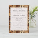 Search for leopard bridal shower invitations Animal