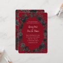 Search for goth red and black wedding invitations Floral