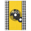 Search for yellow and black tablecloths Chequered