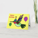 Search for hummingbird birthday cards Cute
