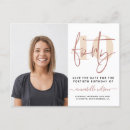 Search for 40th birthday save the dates Forty