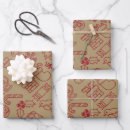 Search for vintage retro christmas wrapping paper Elegant