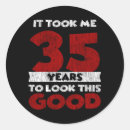 Search for 35 years stickers Birthday