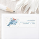 Search for whale birthday return address labels Blue