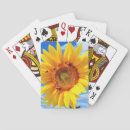 Search for yellow sunflowers playing cards Bee