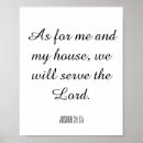 Search for as for me and my house we will serve the lord posters Bible verse