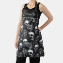 Search for black skull aprons Halloween