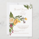 Search for golden bridal shower invitations Floral
