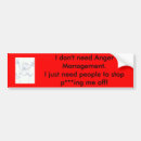 Search for manager bumper stickers Anger