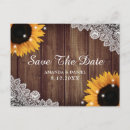 Search for sunflower save the date postcards Country