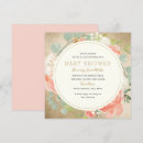 Search for floral wreath baby shower invitations Botanical