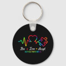 Search for autism love key rings Live