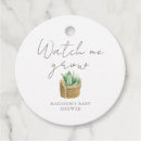 Search for succulent baby shower favour tags Botanical