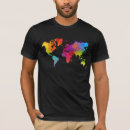 Search for world map tshirts Colourful