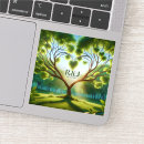 Search for green tree wedding stickers Modern