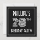 Search for 28th birthday invitations Stylish