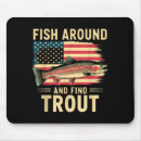 Search for trout mouse mats Fish around