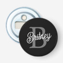 Search for monogrammed bottle openers Girly