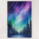 Search for northern lights puzzles Blue