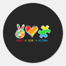 Search for autism puzzle ribbon stickers Autism spectrum disorder