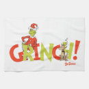 Search for the grinch tea towels Grinch in santa suit