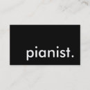 Search for pianist business cards Songwriter