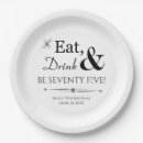 Search for 75th birthday plates Seventy fifth birthday