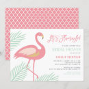 Search for flamingo beach party invitations Palm leaves