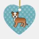 Search for staffordshire bull terrier christmas tree decorations Staffie