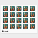 Search for winter birds stickers Fox