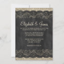 Search for black lace wedding invitations Country