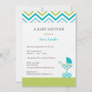 Search for carriage baby boy shower invitations Chevron