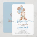 Search for drive by baby boy shower invitations Blue