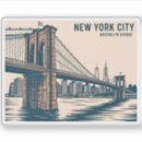 Search for york skyline stickers Brooklyn bridge