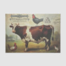 Search for cow and chicken tissue paper Rustic