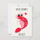 Search for shrimp cards Illustration