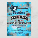 Search for rock star baby shower invitations Blue