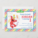 Search for sesame street 1st birthday invitations Toddler birthay