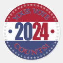 Search for your vote counts stickers Republican