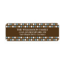 Search for polkadot return address labels Blue