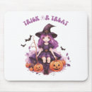 Search for pumpkin trick mouse mats Witch