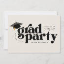 Search for stylish graduation invitations Black and white