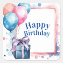 Search for birthday ribbon stickers Blue