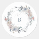 Search for romantic watercolor stickers Floral wreath