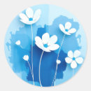 Search for light blue background stickers White