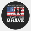 Search for because of the brave stickers Military