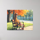 Search for bench canvas prints Park
