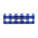 Search for country plaid return address labels Gingham