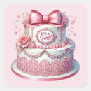 Search for baby shower cake stickers Girl