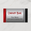 Search for black red business cards Metal